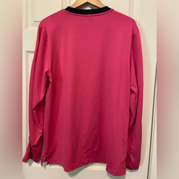 Umbro Premier Men’s Retro Diamond Pink Long Sleeve Shirt Size Large - Picture 4 of 4
